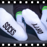 SneakFreaxx Chaussettes Dirty Blanc-Vert